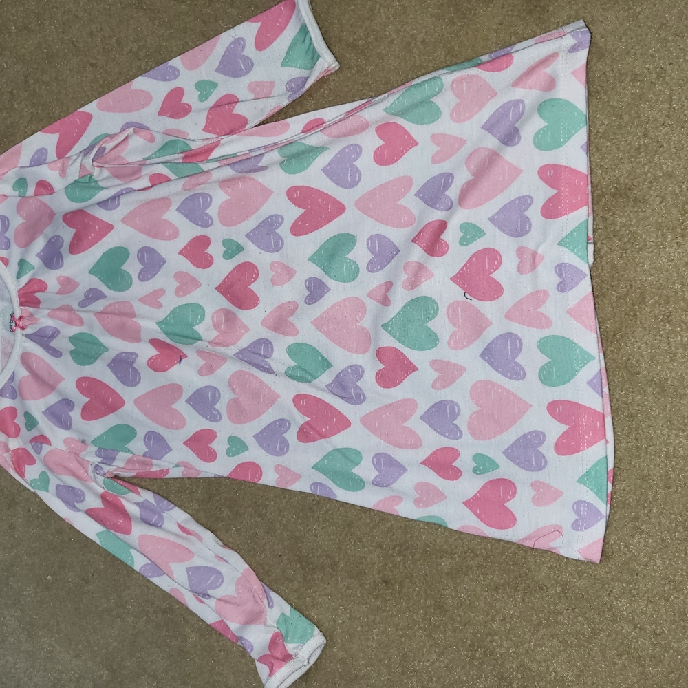 Colorful Heart Patterned Nightgown